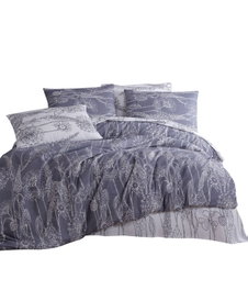 L'essentiel linge de maison Lara - Gris y blanco